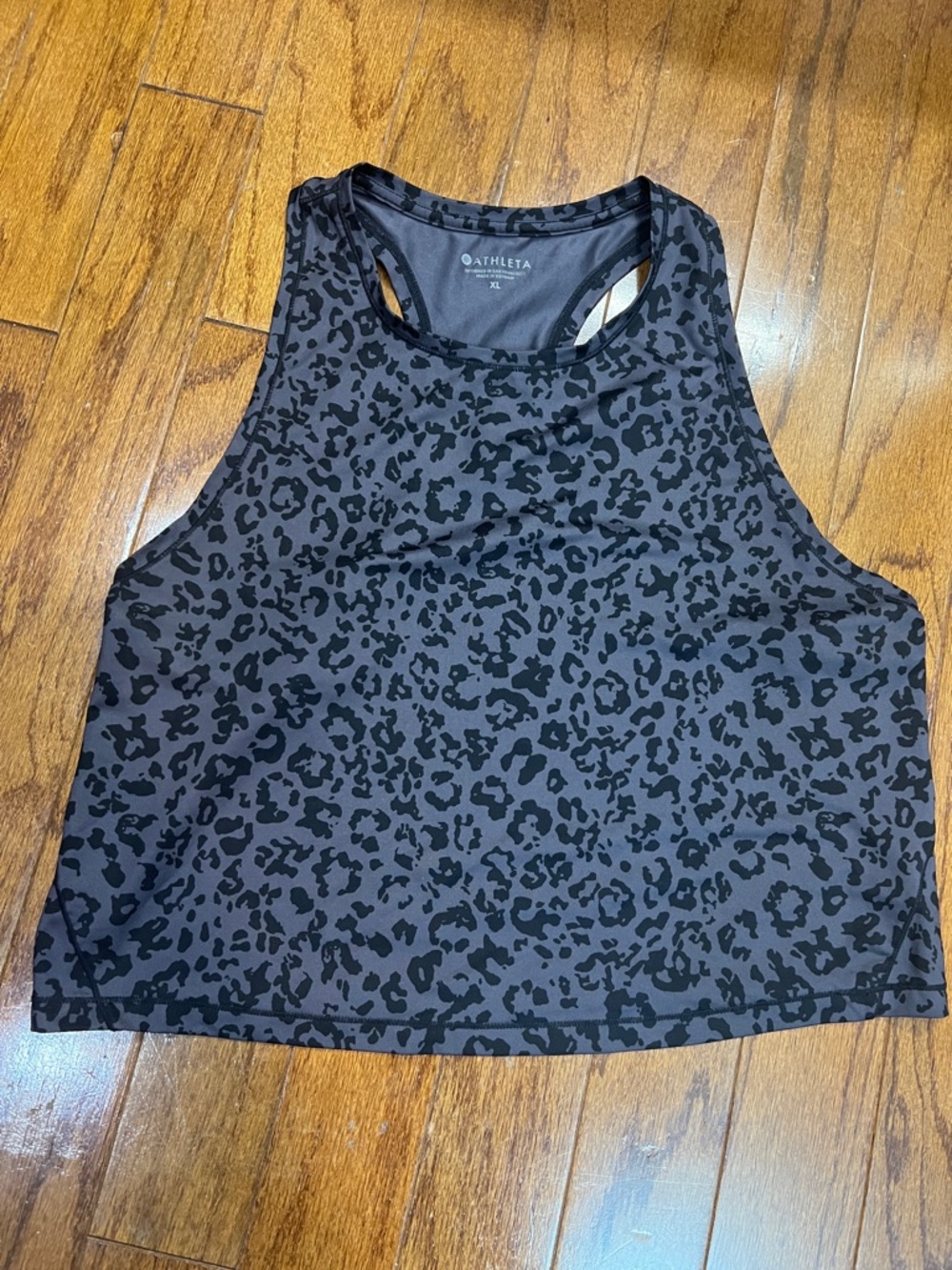 Athleta animal print women’s XL athletic tank PTP 18”
